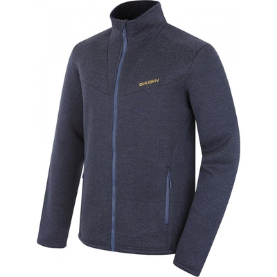 Husky pánsky sveter na zips Akra M dark blue