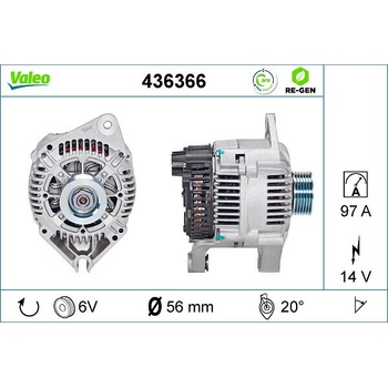Alternátor VALEO 436366