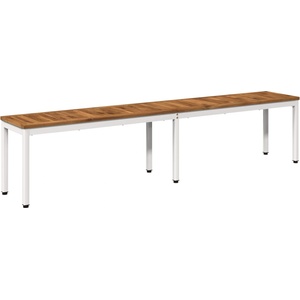 vidaXL Градинска пейка 201 x 35 x 45 см Солидно акациево дърво (901302)