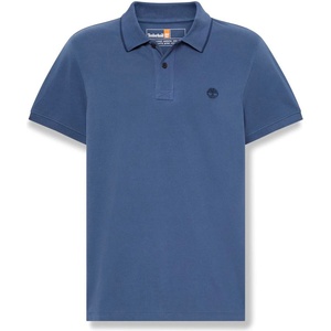 Timberland Мъжка поло тениска Timberland Millers River Printed Neck S/S Polo shirt - Oceana (216-8623-0112)
