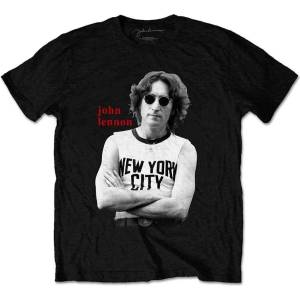 John Lennon New York City Black & White Black S Риза (JLTS22MB01)