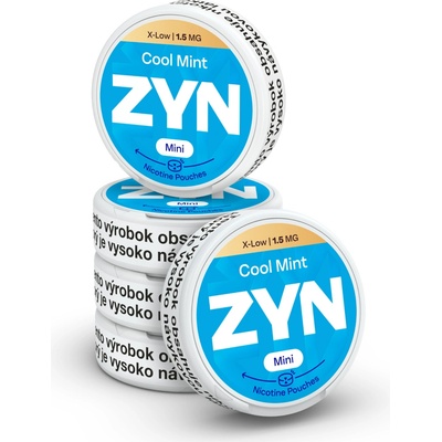 ZYN Cool Mint 1.5 mg kartón 5 krabiček po 15 vrecúškach