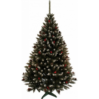 TRENDIE Vánoční stromek Smrk se šiškami a jeřabinou 220 cm – Hledejceny.cz
