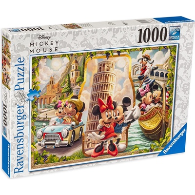 Ravensburger Пъзел Ravensburger от 1000 части - Мики и Мини на ваканция (12000498)