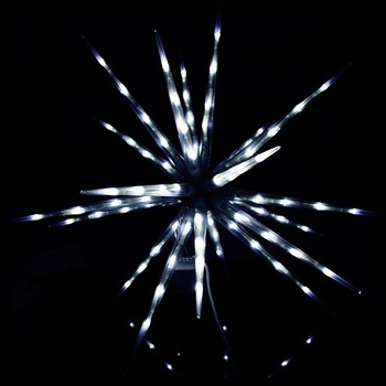 Venkovní LED hvězda CL642W 100cm 300LED 8-funkcí studená bílá