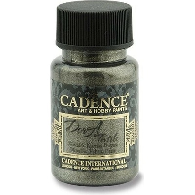 Farba na textil CADENCE DORA 50 ml metalická antracitová
