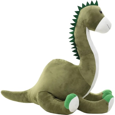 vidaXL Плюшена играчка бронтозавър, зелен (80237)