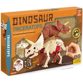 King Me World Творчески комплект King Me World - Сглоби 3D Трицератопс (D304)
