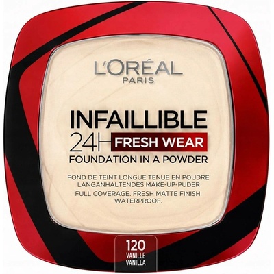 L'Oréal Paris Make-up v pudru Infaillible 24H Fresh Wear Foundation in a Powder 120 Vanilla 9 g