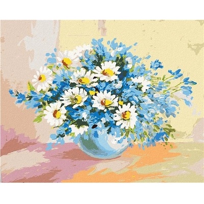 Zuty Harmanček A Modré Kvety 40 x 50 cm Plátno 8596530071488