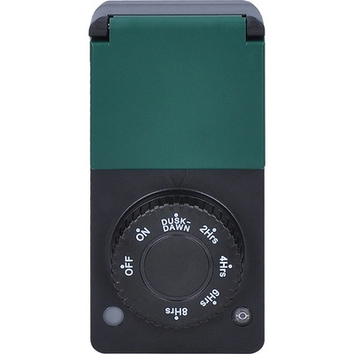Solight DT34A časovač se soumrakovým senzorem, 230V, 3600W, černý