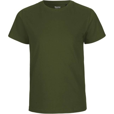 Neutral O 30001 Dětské tričko z bio bavlny military