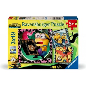 Ravensburger Пъзел Ravensburger от 3 x 49 части - Миньони и чудовища (12004350) - baby