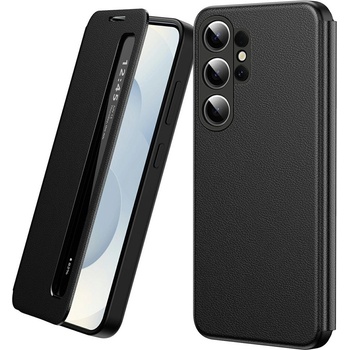 Samsung Кожен Калъф Smart View за Samsung Galaxy S26 Ultra - Прозорче, Достъп до повиквания, PU кожа, PC + TPU, Вкл. Протектор - 4 Цвята