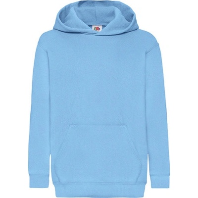 Fruit of the Loom Detská Mikina s kapucňou 62-043-0 Sky Blue