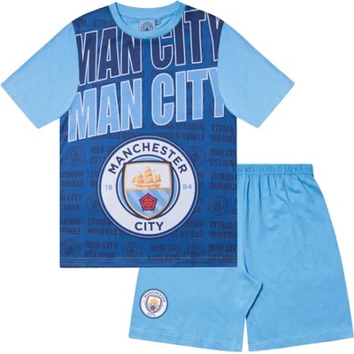Fan-shop Manchester City Text modré