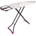 Perilla Маса за гладене RACHEL 38x120см PERILLA-(UBO-15671/15023/15668) (015773)