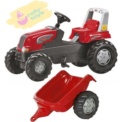 Rolly Toys Rolly Toys Šlapací traktor Rolly Juniors vlečkou červený – Zboží Dáma