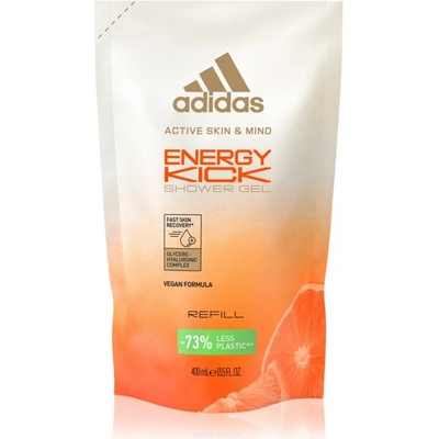 Adidas Energy Kick energizujúci sprchový gél náhradná náplň 400 ml