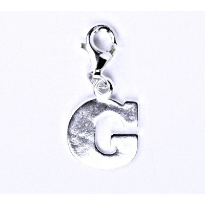 Čištín Stříbrný přívěšek písmenko G na karabince, P 904