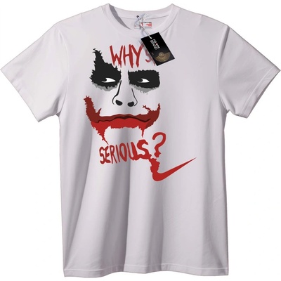 NOONEBRAND Тениска Joker Защо си толкова сериозен - 2XL, Black