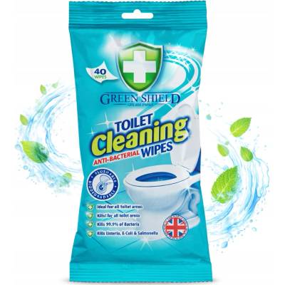 Green Shield Toilet Cleaning vlhčené ubrousky na povrchy WC 40 ks