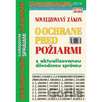 Novelizovaný zákon o ochrane pred požiarmi 8/2025