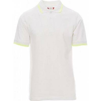 Payperwear polokošile Skipper s kontrastním lemováním bílá žlutá neonová