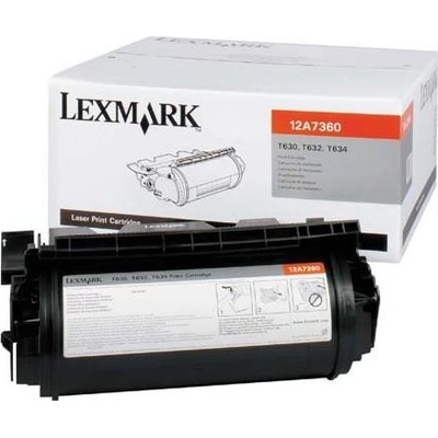 Lexmark 12A7360 черен (black) оригинален тонер (12A7360)