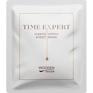 Wooden Spoon Маска за лице Time Expert, органичен памук, 1 брой