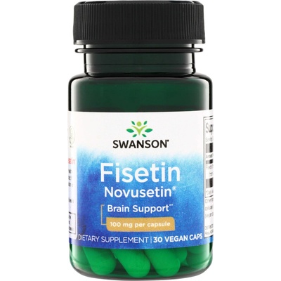 Swanson Fisetin Novusetin 30 ks vegetariánská kapsle 100 mg