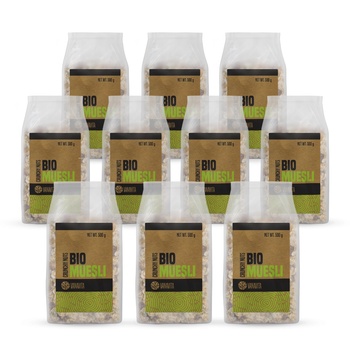 GymBeam VanaVita БИО мюсли 10 x 500 g хрупкави ядки