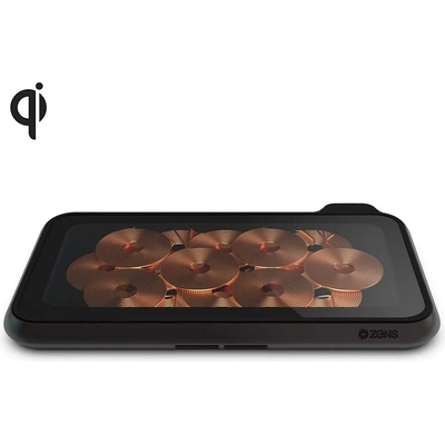 ZENS Liberty Wireless Charger Glass Edition - двойна стъклена станция за безжично зареждане на Qi съвместими устройства (черен)