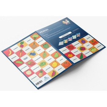 Anglické pexeso Fruit and vegetables/Ovoce a zelenina