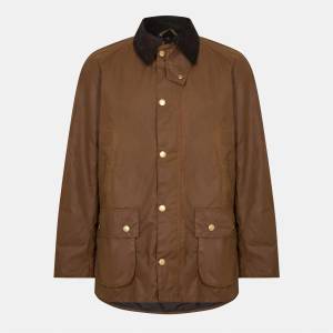 Barbour Яке Barbour Mens Ashby Water Resistant Windproof Long Sleeve Wax Jacket - Bark BR31