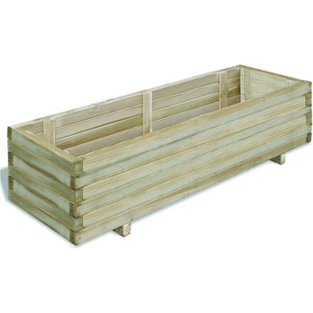 zahradaXL Obdélníkový dřevěný truhlík 120 x 40 x 30 cm