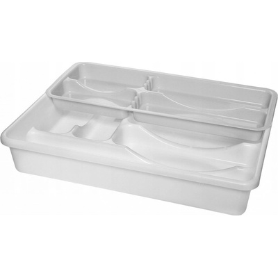 MAKRO - Príborník 2poschodový biely