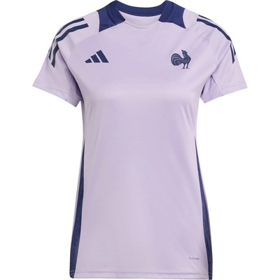 adidas Дамска тениска Adidas France Rugby Performance T-Shirt 2025 Womens - Powder Plum