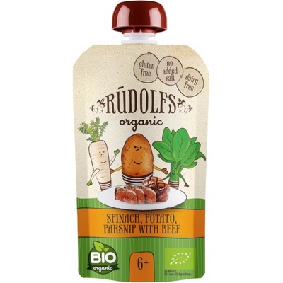 Rudolfs BIO kapsička špenát brambor pastinák hovězí maso 110 g – Zboží Mobilmania
