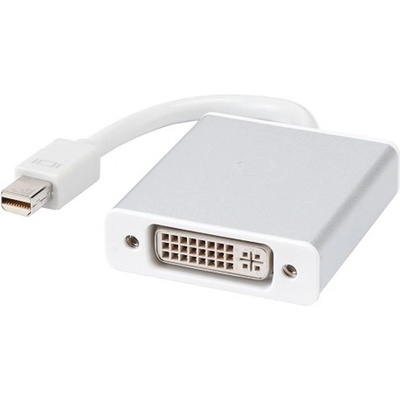 DeTech Преходник DeTech, Mini DisplayPort(м) към DVI(ж), бял (df18156)