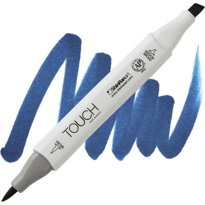Lihová fixa TOUCH oboustranná Brush & Chisel, Prussian blue (PB69)