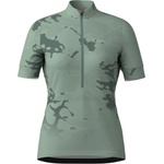 Löffler Дамска фланелка с къс ръкав за колоездене Löffler Women's Bike Jersey Half-Zip Mysteria Mid Cycling jersey - Cottage - размер 40 (EU) (156-2775-0114)