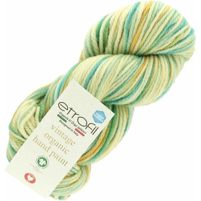 Etrofil Vintage Organic Hand Paint SE706 zeleno modrá