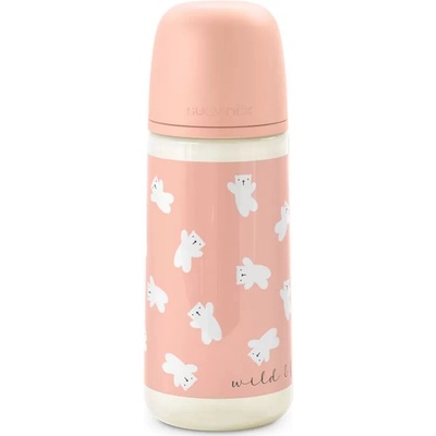 Suavinex kojenecká láhev Wild & Free růžová 360 ml
