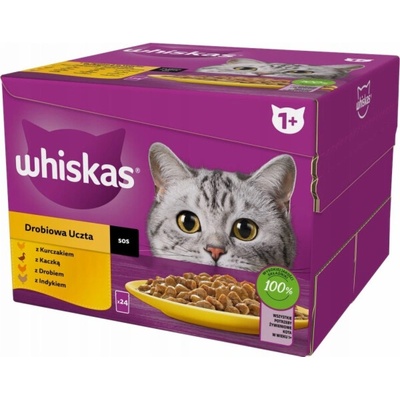 WHISKAS Poultry Feast Box 24 x 85 g