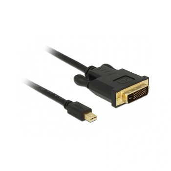 Delock Kabel mini DP 1.1 -> DVI (24+1) St/St 1.0m schwarz (83988) (83988) (83988)