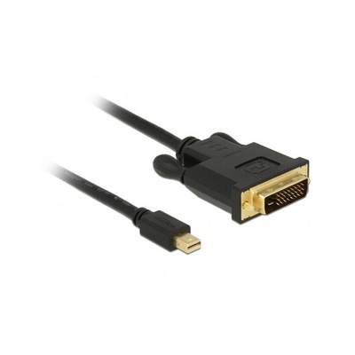 Delock Kabel mini DP 1.1 -> DVI (24+1) St/St 1.0m schwarz (83988) (83988)