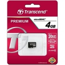 Transcend microSDHC 4GB class 10 TS4GUSDC10