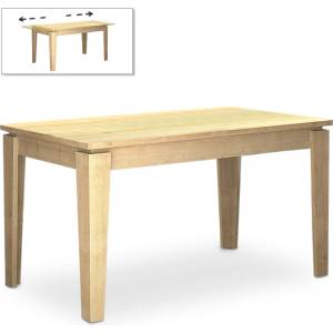 TopMebel Разтегателна маса Helmut TopMebel от меламин в цвят дъб 160/200x90x76cm