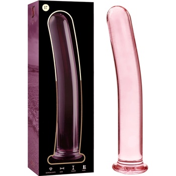 Image 1 of IBIZA Nebula Model 17 Dildo Borosilicate Glass 18.5x3cm Pink